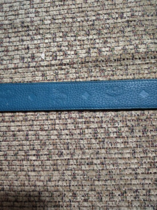 100% AUTHENTIC MCM Embossed Leather Monogram Reversible Belt - 35.5 ” Last Hole main image 12